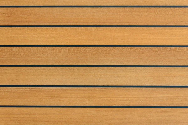 Teak deck on yacht