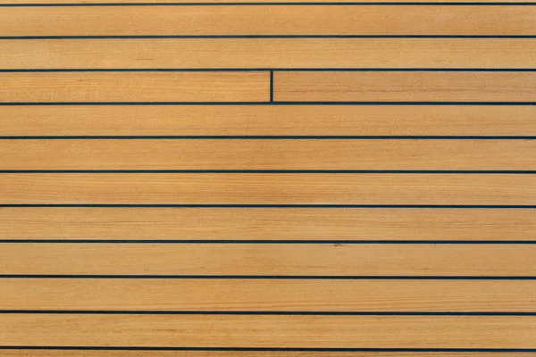 Teak deck on yacht