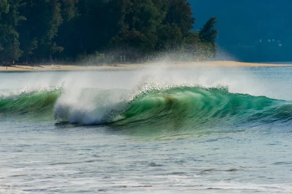 Вид Пляж Хвилями — стокове фото