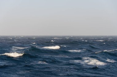 Gündüz güzel fırtınalı denizde