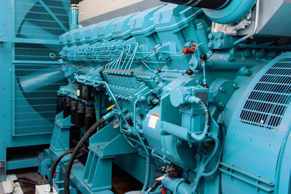 Diesel generator, close up view