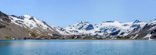 Antarctische Besneeuwde Landschap Weergave — Stockfoto