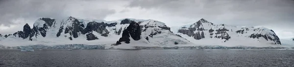 Antarctische Landschapsmening Van Panoramisch Zee — Stockfoto