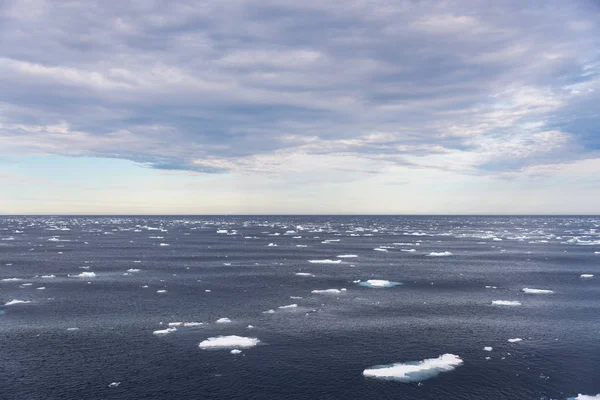 Kuzey Kutup Bölgesi Buz Kütlesi Ile Deniz Yüzeyi — Stok fotoğraf