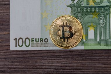 Bitcoin altın Euro banknot ile
