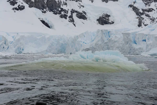 Vista Glaciar Antártida — Fotografia de Stock