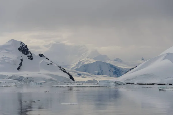 Vista Paisagem Antártica Bonita — Fotografia de Stock