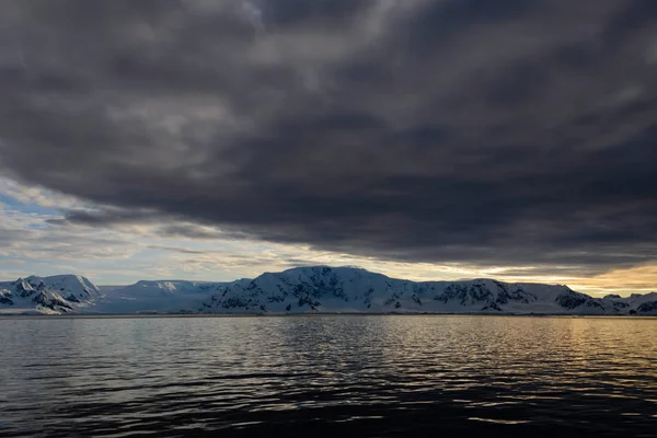 Vista Paisagem Antártica Bonita — Fotografia de Stock