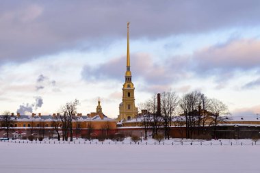 Aziz Peter ve Paul Katedrali Saint Petersburg, Rusya'nın kışın Kalesi