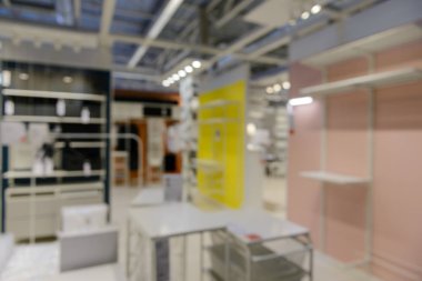 bulanık alışveriş merkezi arka plan