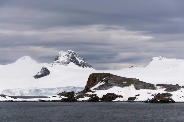 Paisagem Antártica Com Neve — Fotografia de Stock