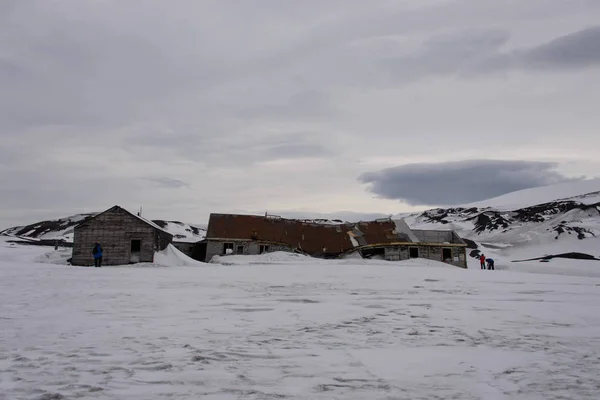 Stary Dworzec Wielorybów Deception Island — Zdjęcie stockowe