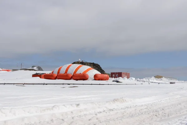 Rosyjski Antarktyki Bellingshausen Stacja Badawcza — Zdjęcie stockowe