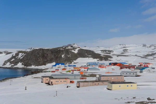 Bellingshausen Estación Investigación Antártica Rusa Isla King George — Foto de Stock