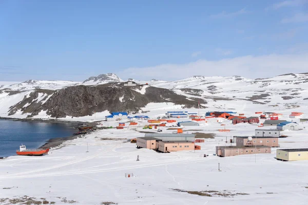 Bellingshausen Ruské Antarktická Výzkumná Stanice Ostrově Krále Jiřího — Stock fotografie