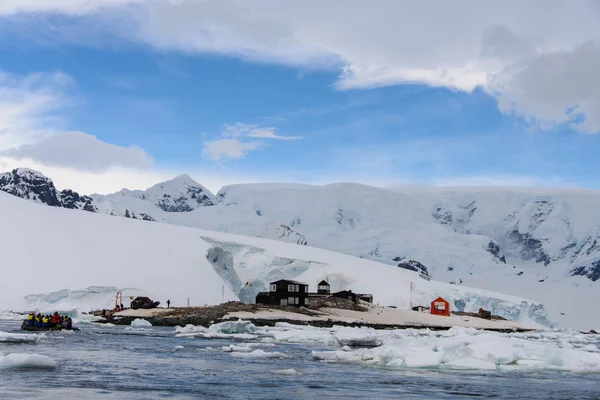 Bağlantı Noktası Lockroy Antarktika Stasyonu — Stok fotoğraf