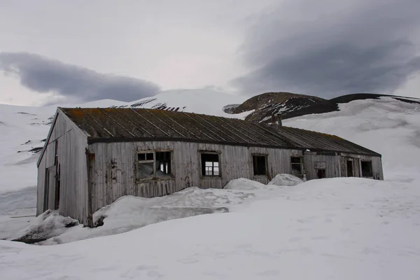 Gammal Valfångststation Deception Island Royaltyfria Stockbilder