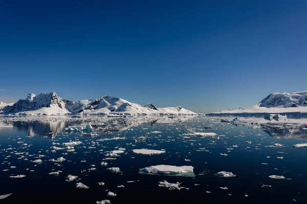 反射と南極海の風景 — ストック写真