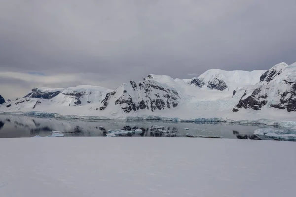 Yansıması Ile Antarktika Deniz Manzarası — Stok fotoğraf