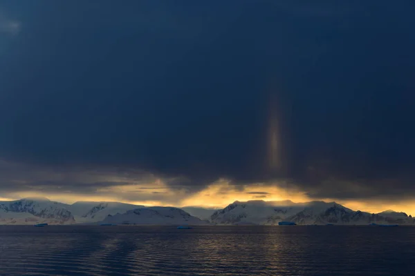 Beautiful Sunset Antarctica — Zdjęcie stockowe