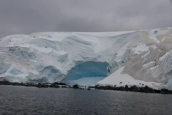 Antarctische Landschapsmening Van Zee — Stockfoto