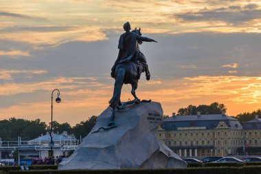 Peter büyük anıt, bronz Süvari, St. Petersburg, Rusya Federasyonu