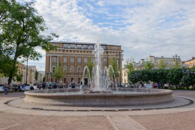 Saint Petersburg, Rusya'nın şehrin Caddesi'ndeki eski geleneksel mimari