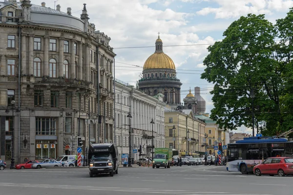 Antigua Arquitectura Tradicional Calle Ciudad San Petersburgo Rusia — Foto de Stock