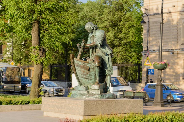 Monument Petr Street Saint Petersburg Russia — Stock Photo, Image