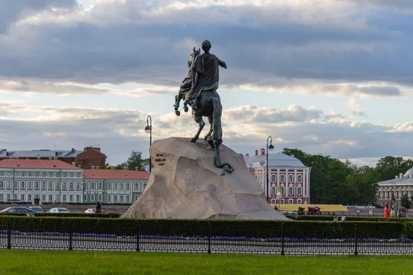 Peter the Great monument in summer, the Bronze Horseman, St. Petersburg , Russia