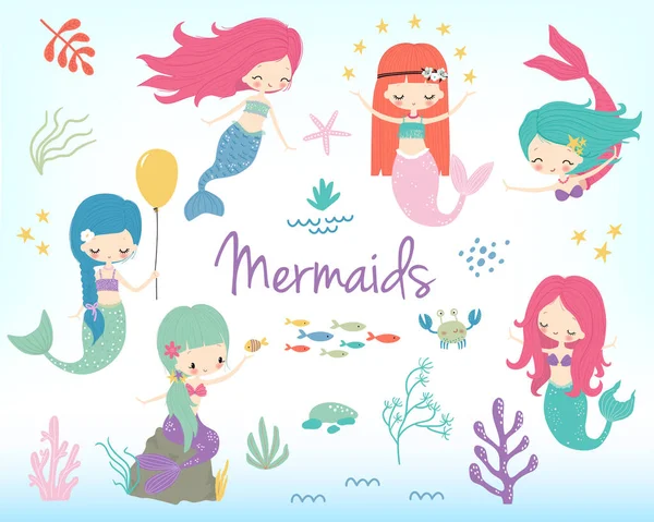 Mermaids Clipart Vector Art Stock Images Depositphotos