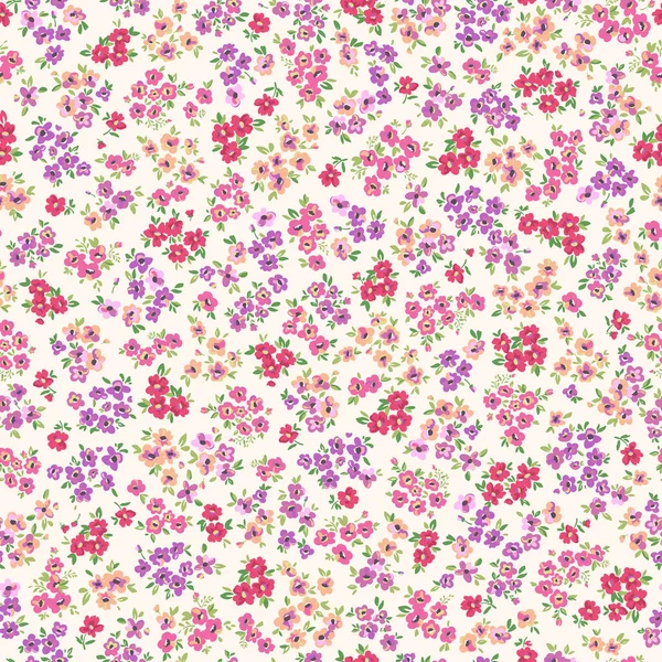 Fleurs Colorées Dessinées Main Motif Vectoriel Sans Couture Dans Style Graphismes Vectoriels