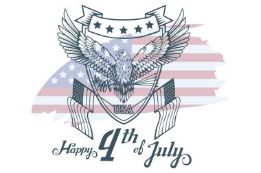 Amerikan bayrağı kartal