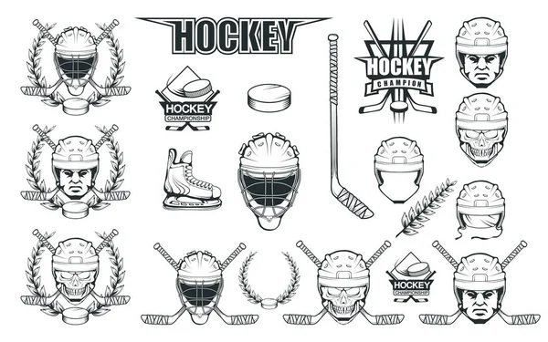 Hockey-Logovorlage — Stockvektor