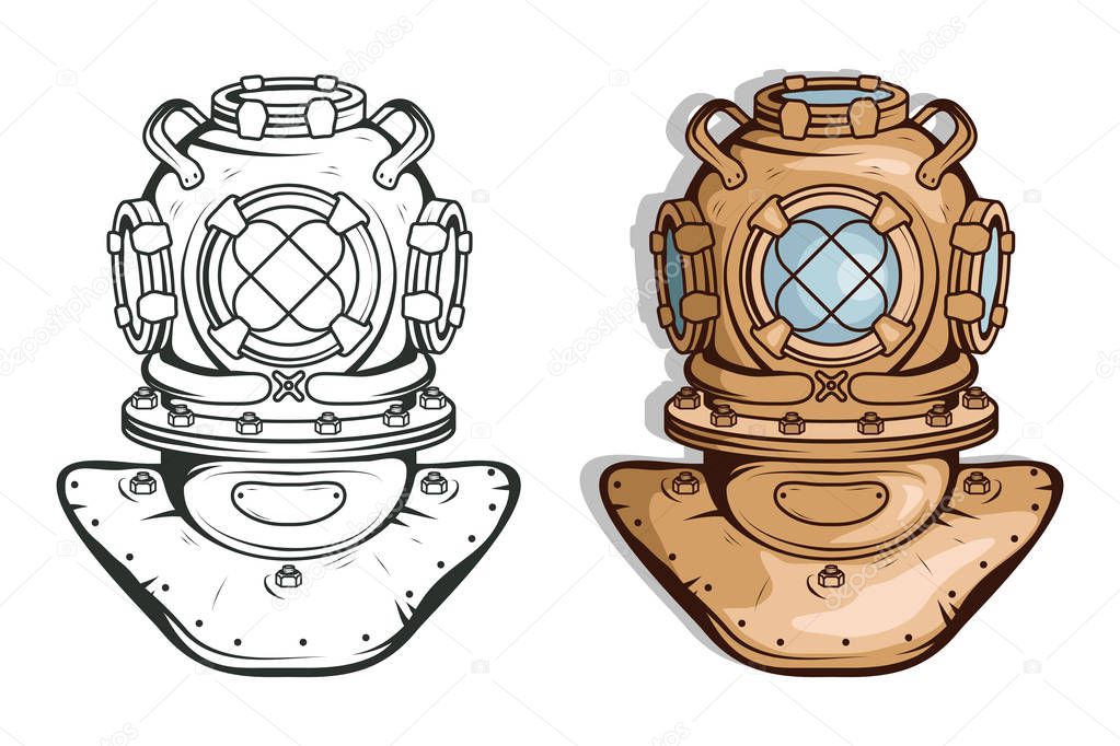 diver tools icon vector illustration 