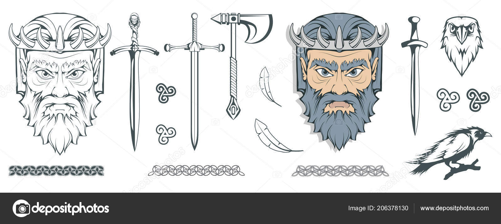 Vettoriale stockAde L'antico Dio Greco Degli Inferi Dei Morti Mitologia  Greca di ©korniakovstock@gmail.com #206378130, image size:1600x715