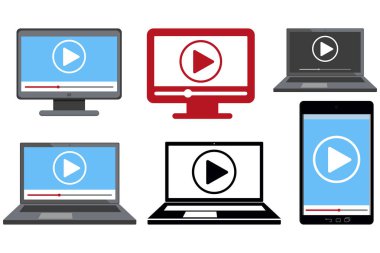 logo, online tv simgesi beyaz arka plan üzerinde video oynatıcı etiket, izole seyretmek tv amblemi, vektör grafik tasarımı için el çekilmiş izle online concept, seyret