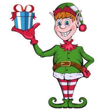 Noel elf. Noel için farklı elfler kümesi. Farklı yeni yıl karakter. Noel Baba yardımcıları. Yeni yıl karakter Noel elf şeklinde. Merry Xmas tasarım öğesi.