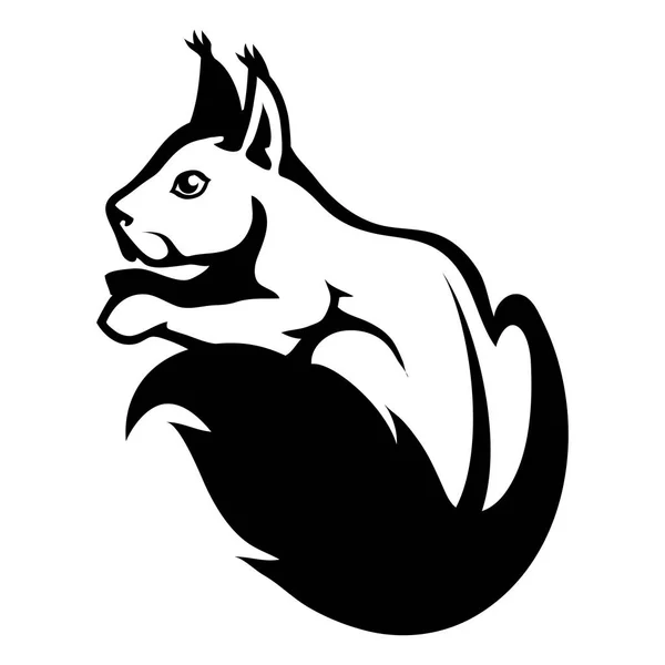 Squirrel Logo Vector Graphic Design — Stock Vector