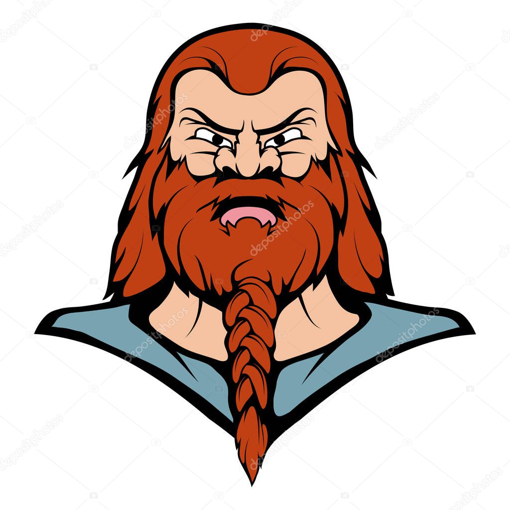 Viking Mascot Graphic, viking head suitable as logo for team mascot, vector graphic to design