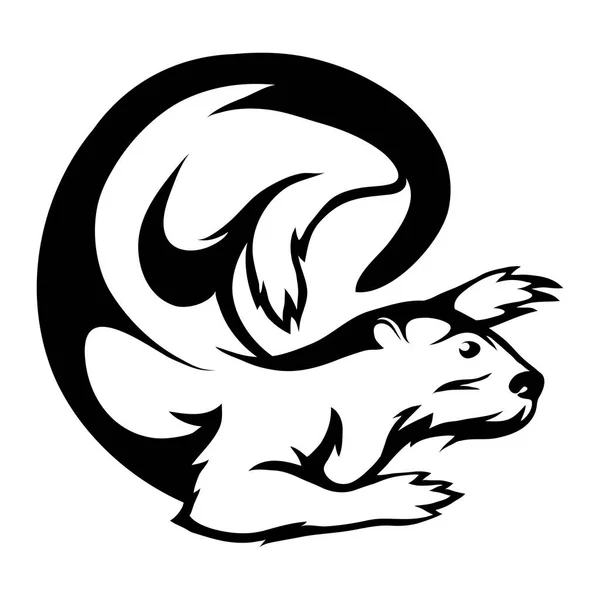 Logo lontra, grafica vettoriale da progettare — Vettoriale Stock