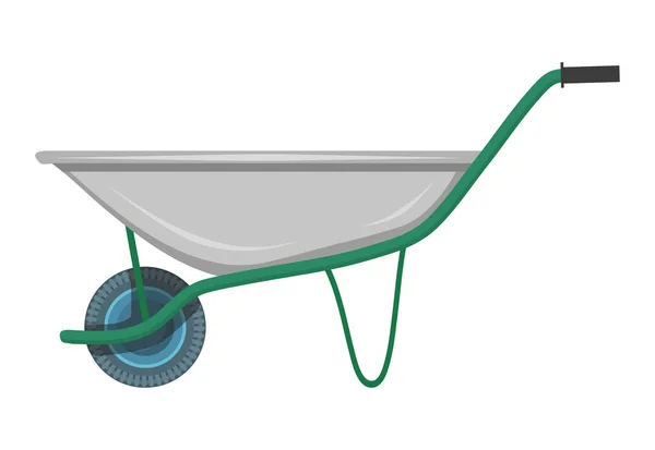 Tuin trolley op een witte achtergrond. Tuingereedschap. Vector afbeeldingen om te ontwerpen. — Stockvector