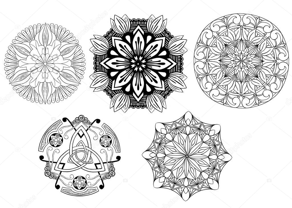 Circular pattern in form of mandala 