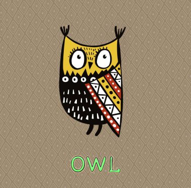 Şirin Baykuş kalite illüstrasyon