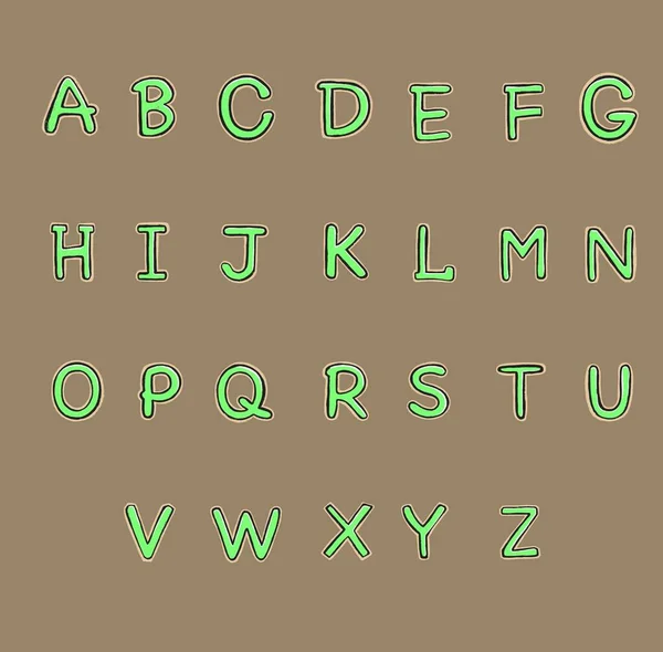 キリル文字、子供のアルファベット、アルファベット、文字 — ストック写真