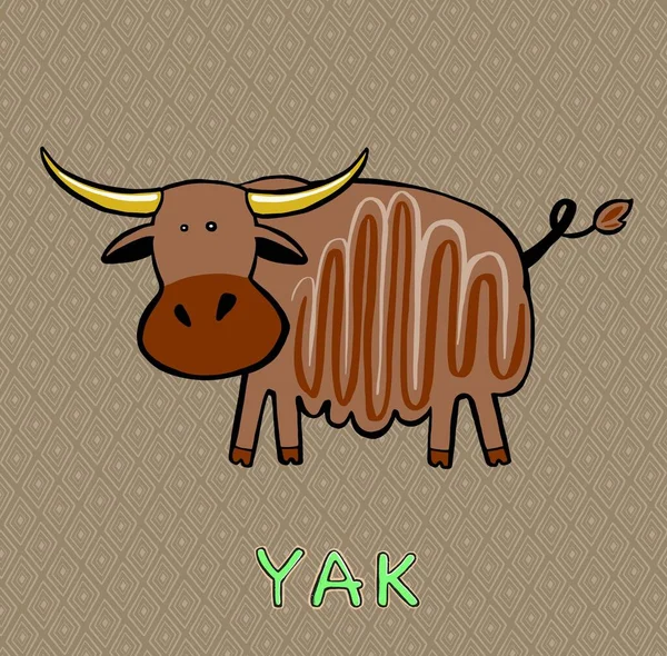 Design Yak mignon. petite icône pour le stock. — Image vectorielle