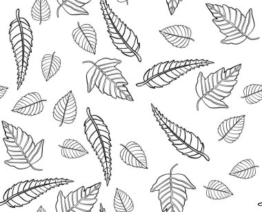  Sonbahar yaprakları deseni, pürüzsüz arkaplan