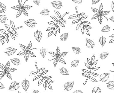  Sonbahar yaprakları deseni, pürüzsüz arkaplan