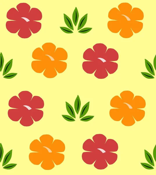 Motif Floral Texture Avec Des Fleurs Illustration Haute Qualité — Photo
