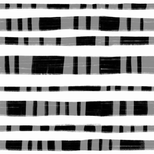 Motif Géométrique Par Rayures Fond Vectoriel Sans Couture Texture Noire — Image vectorielle